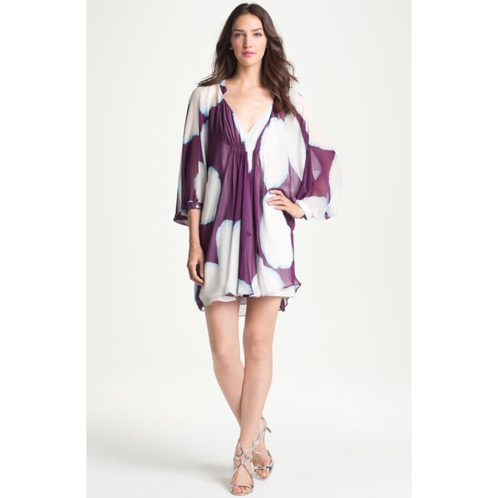 Diane Von Furstenberg Fleurette Silk Caftan Dress